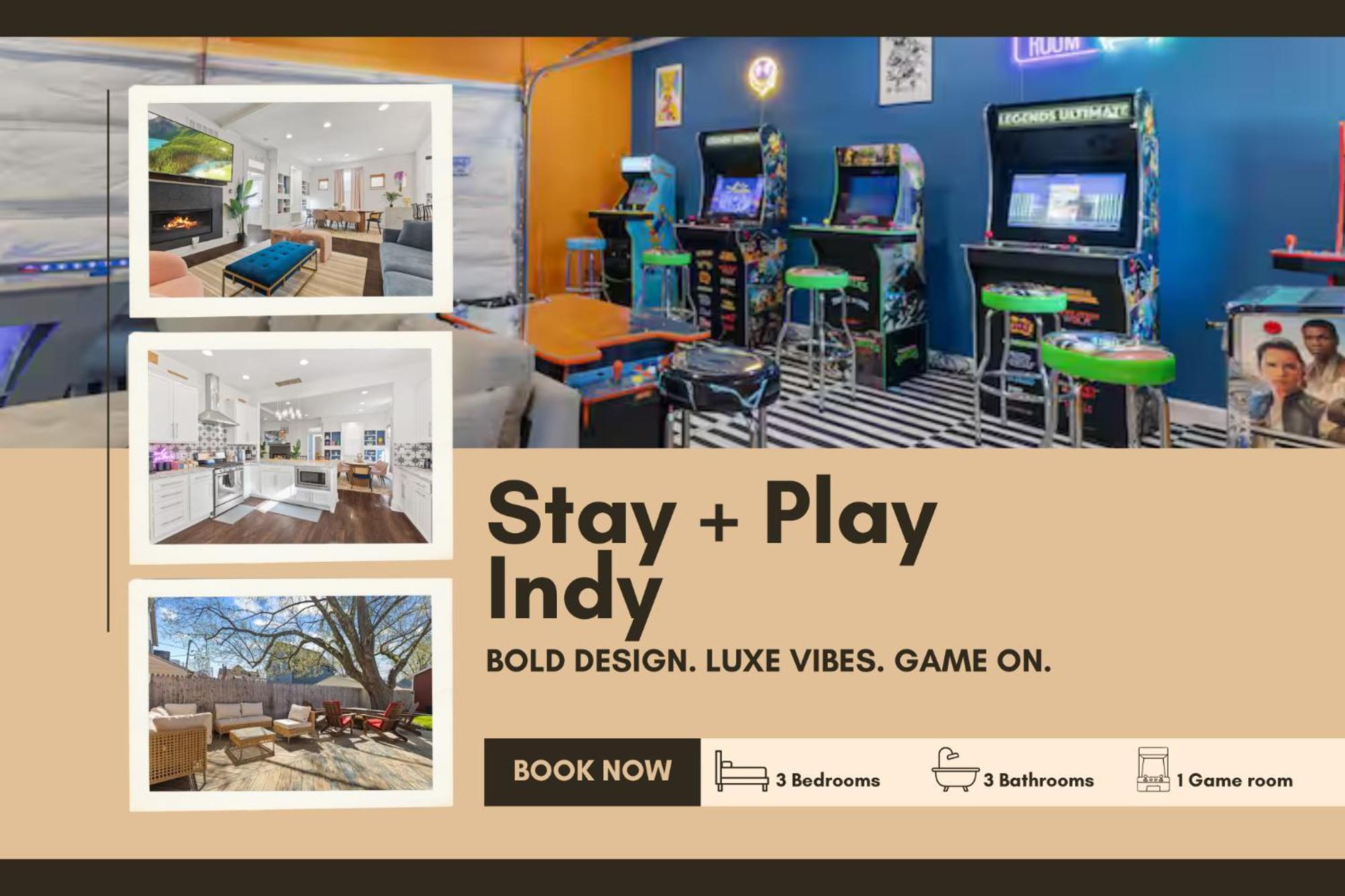 And Play Indy - Indoor Fun - Great For Families - Sleeps 10 Indianapolis