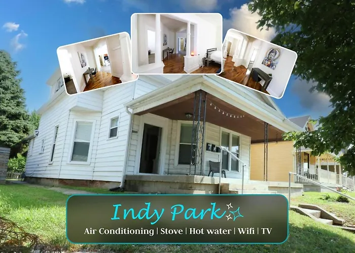 Downtown Indy Unit - 2 Beds, Workspace & Parking