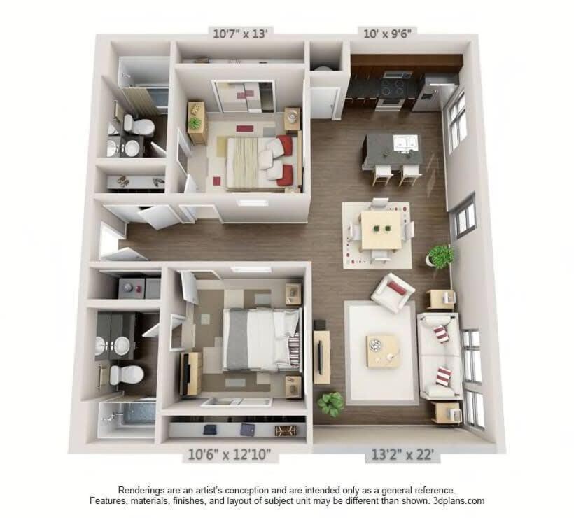Apartment 2br Balcony Gym & Pool Downtown At Cityway